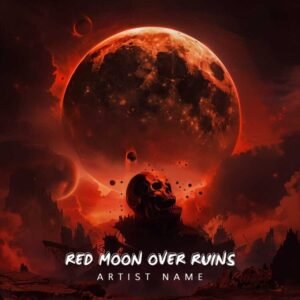 Red Moon Over Ruins